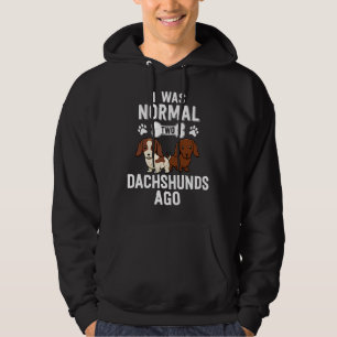 Moletom Eu Era Um Cão De Dachshouts Normal Ago Red Piebald