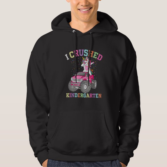 Moletom Eu Esmagei O Jardim De Infância Dabbing Unicorn Tr (Frente)