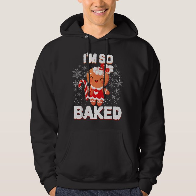 Moletom Eu Estou Tão Assado Homem de Biscoito de Natal Eng (Frente)