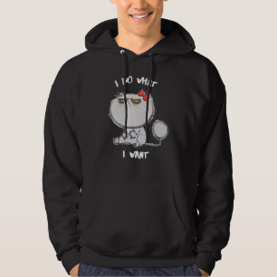 Moletom Eu Faço O Que Quero Gato Café Gato Preto Xícara Ve