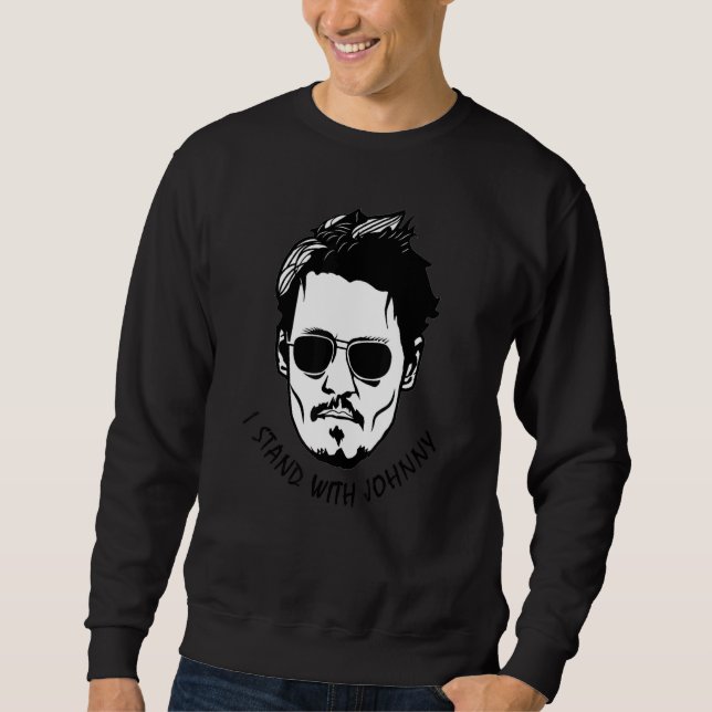 Moletom Eu fico com o Johnny não é feliz a hora toda (Frente)