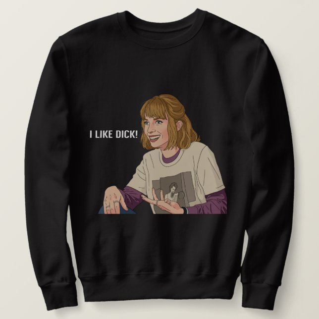 Moletom Eu Gosto de D Retro 80s Sarcasmo – "Eu gosto de Di (Frente do Design)