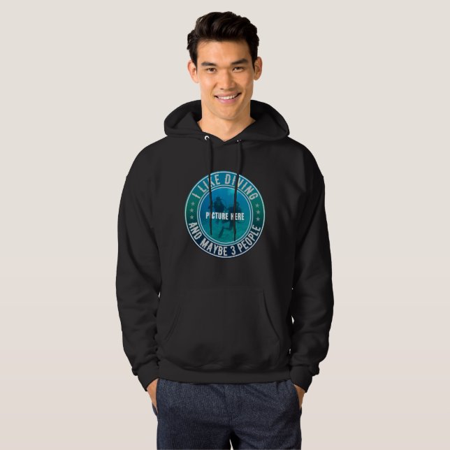 MOLETOM EU GOSTO DE MERGULHO E TALVEZ 3 PESSOAS PERSONALIZ (Frente Completa)