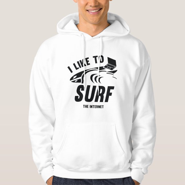 Moletom Eu Gosto De Surf Na Internet (Frente)