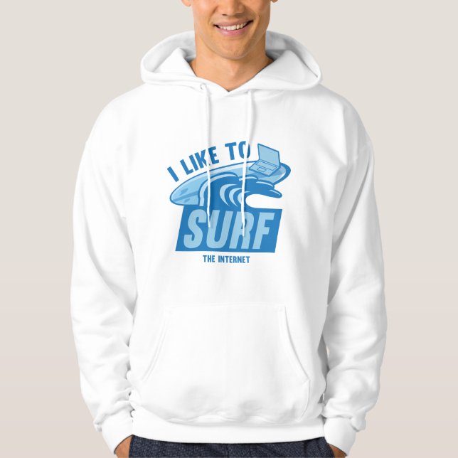 Moletom Eu Gosto De Surf Na Internet (Frente)