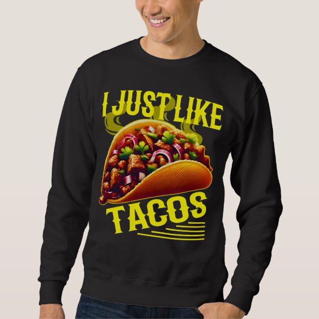 Moletom eu gosto de tacos (Frente)