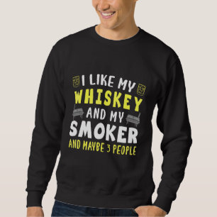 Moletom Eu Gosto De Whiskey E Meu Fumador E Talvez 3 Pesso
