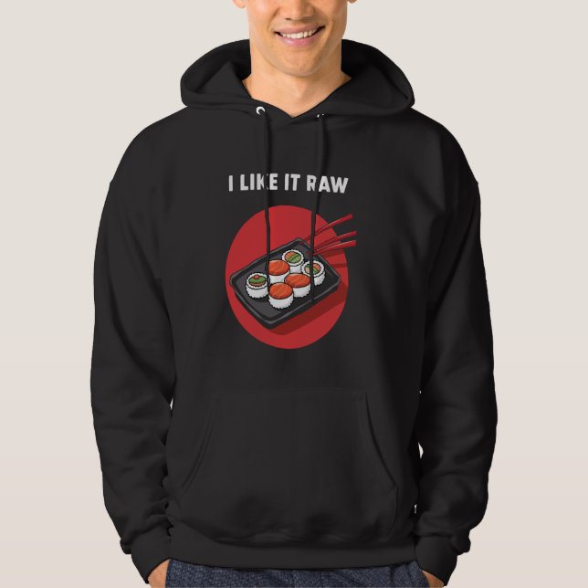 Moletom Eu Gosto Dele Cru Sushi Engraçado (Frente)