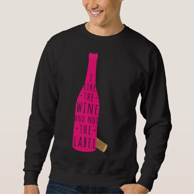 Moletom Eu Gosto Do Vinho E Não Do Rótulo (Frente)