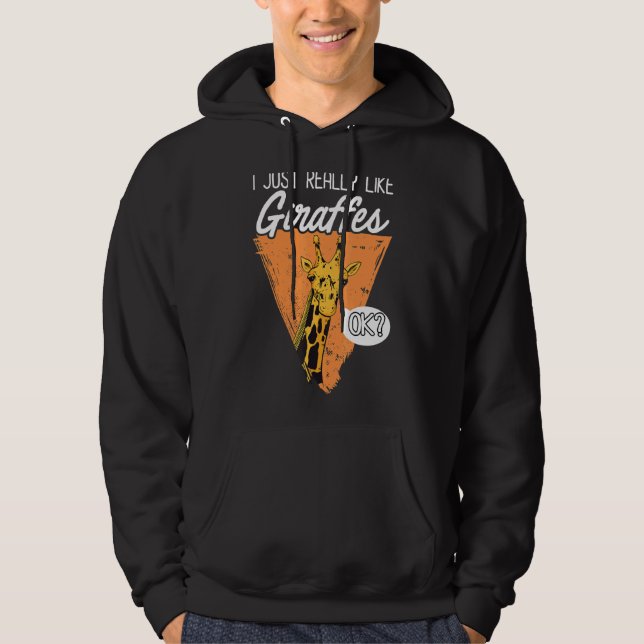 Moletom Eu Gosto Muito De Girafas. (Frente)