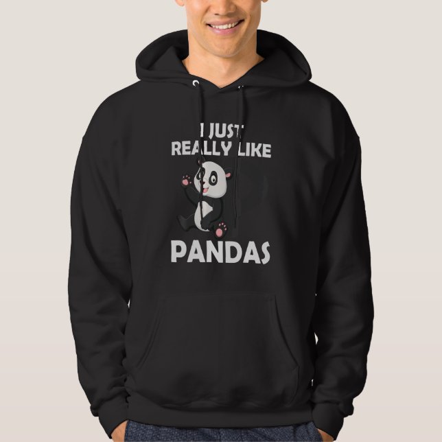 Moletom Eu Gosto Muito De Pandas Cute Giant Panda 1 (Frente)