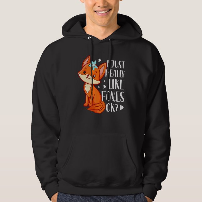Moletom Eu Gosto Muito De Raposas (Frente)