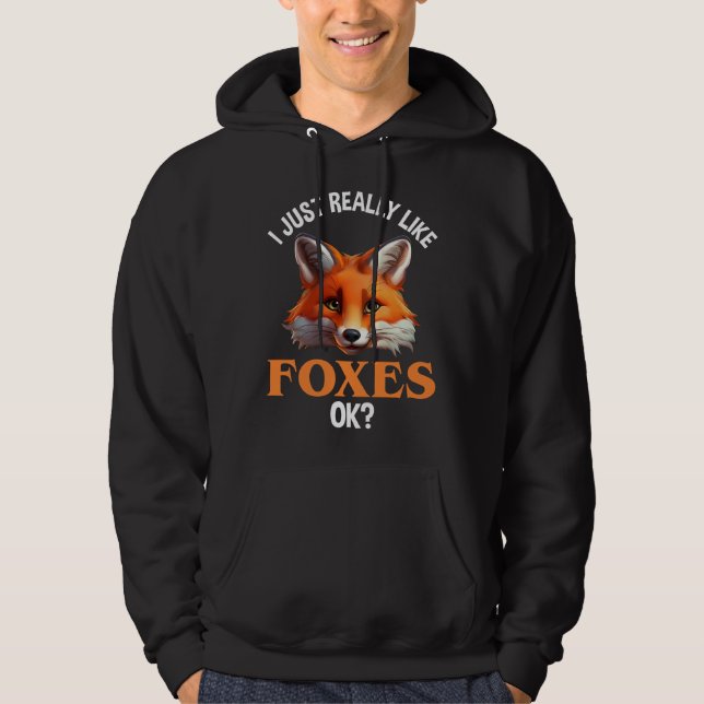 Moletom Eu Gosto Muito De Raposas, Ok? (Frente)