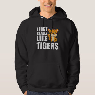 Moletom Eu gosto muito de Tigers - Animais do Zoo Doce