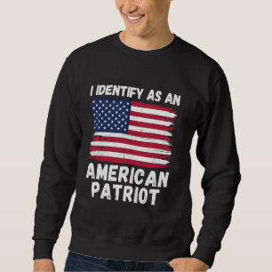 Moletom Eu identifico-me como um Patriota Americano, 4 de