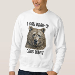Moletom Eu Mal Posso Me Importar Hoje | Urso Sarcástico Tr