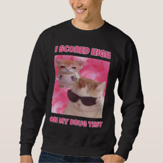 Moletom Eu marquei meme de gato alto