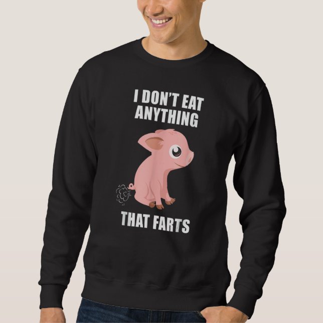 Moletom Eu não como nada que afunda vegetariano vegetarian (Frente)