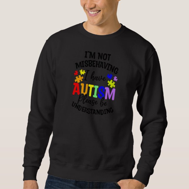 Moletom Eu não estou me comportando mal Eu tenho consciênc (Frente)