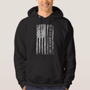 Moletom Eu não me associo ao CDC American Flag Vinta