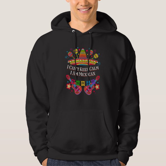 Moletom Eu Não Posso Manter Calmo Eu Sou Patriota Mexicano (Frente)