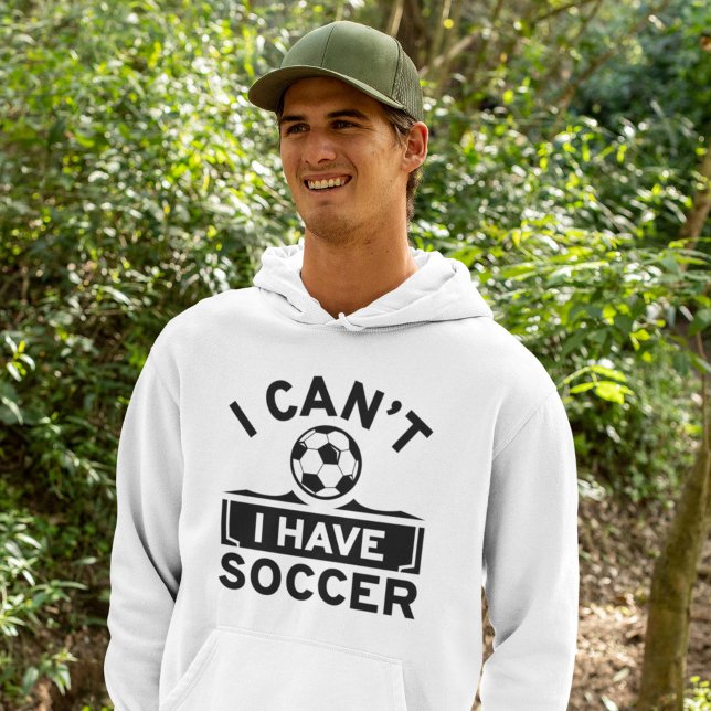Moletom Eu não posso ter futebol (soccer hoodie)