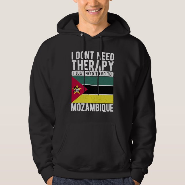 Moletom Eu não preciso de terapia, eu só preciso ir para M (Frente)