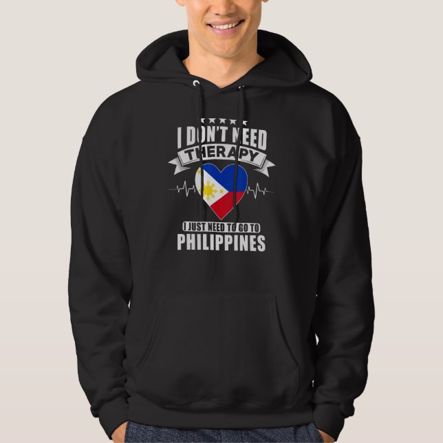 Moletom Eu não preciso de terapia Eu só preciso ir para Ph (Frente)