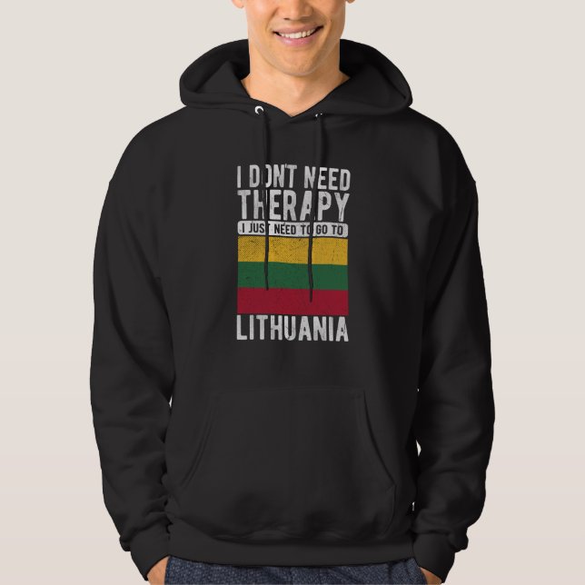 Moletom Eu não preciso de terapia, só preciso ir para a Li (Frente)