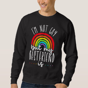 Moletom Eu não sou gay, mas meu melhor amigo é lgbt orgulh