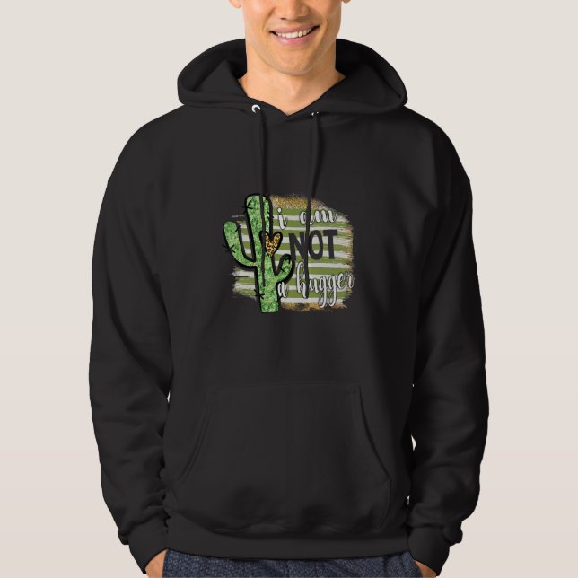 Moletom Eu Não Sou Um Tee Cactus Sarcástico Que Evita Abra (Frente)
