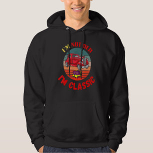 Moletom Eu não sou velho, sou clássico Vintage Retro 90 Ca
