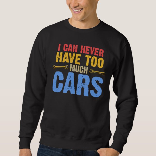 Moletom eu nunca posso ter muitos carros mecânicos (Frente)