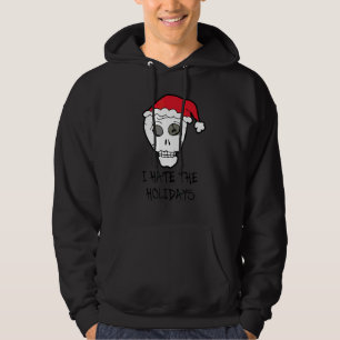 Moletom Eu Odeio As Festas De Natal Caveira Anti Natal