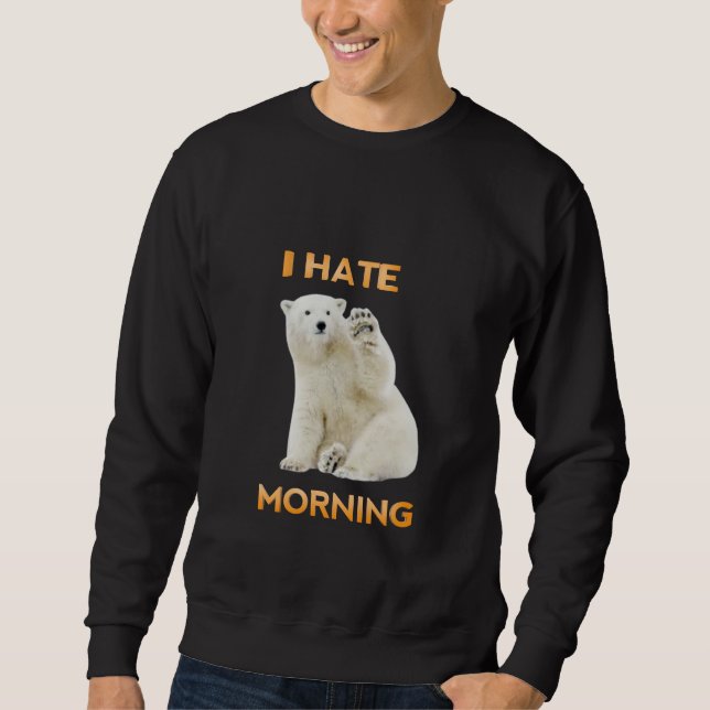 Moletom Eu odeio manhã (Frente)