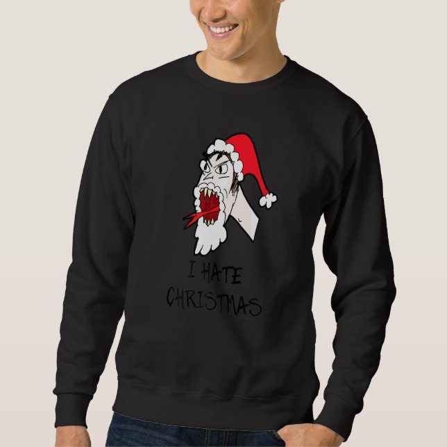 Moletom Eu Odeio o Natal Anti Língua de Cobra (Frente)