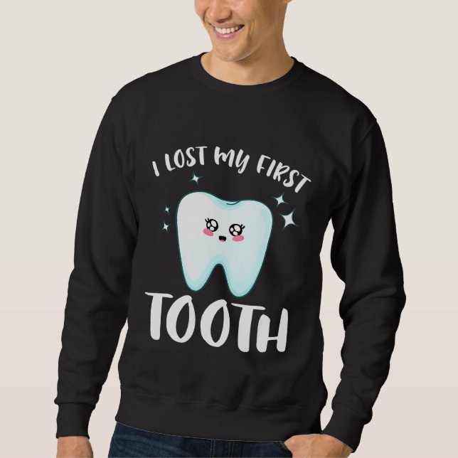 Moletom Eu Perdi Meus Primeiros Dentes De Bebê Cortante De (Frente)