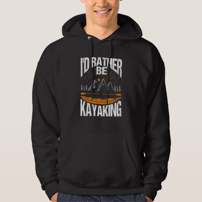 Moletom Eu Preferencialmente de Kayaking Kayak Roupa Paddl (Frente)