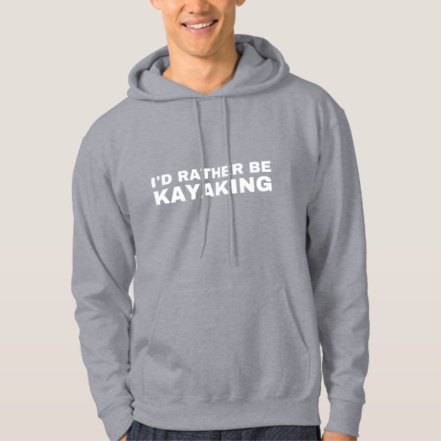 Moletom Eu Preferencialmente Ficaria Engraçado Kayak Lover (Frente)