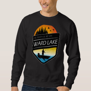 Moletom Eu Preferencialmente No Ward Lake Wisconsin Pescar