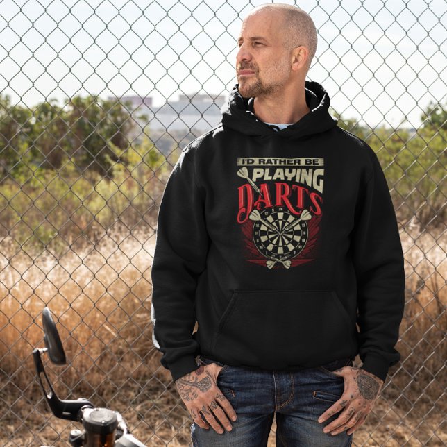 Moletom Eu Preferencialmente Tocando Dardos - Sarcástico D (Criador carregado)