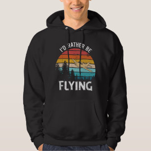 Moletom Eu Preferiria Estar Voando T Aviação Avião Piloto 
