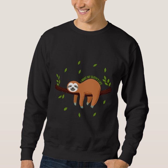 Moletom Eu Quero A Minha Vida De Lixiviço Engraçado (Frente)
