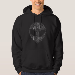 Moletom Eu Quero Acreditar Tipografia Alienígena UFO Área