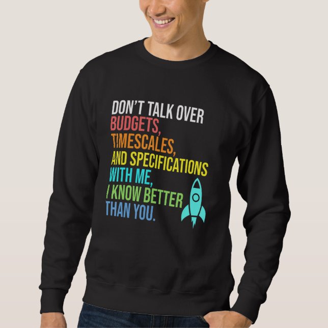 Moletom Eu Sei Melhor Que Você Engenheiro Aeroespacial Fog (Frente)