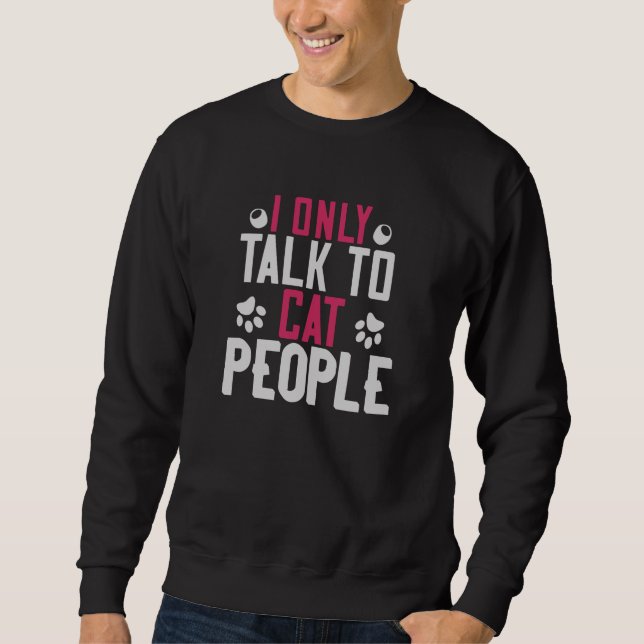 Moletom Eu só falo com Pessoas Cat (Frente)
