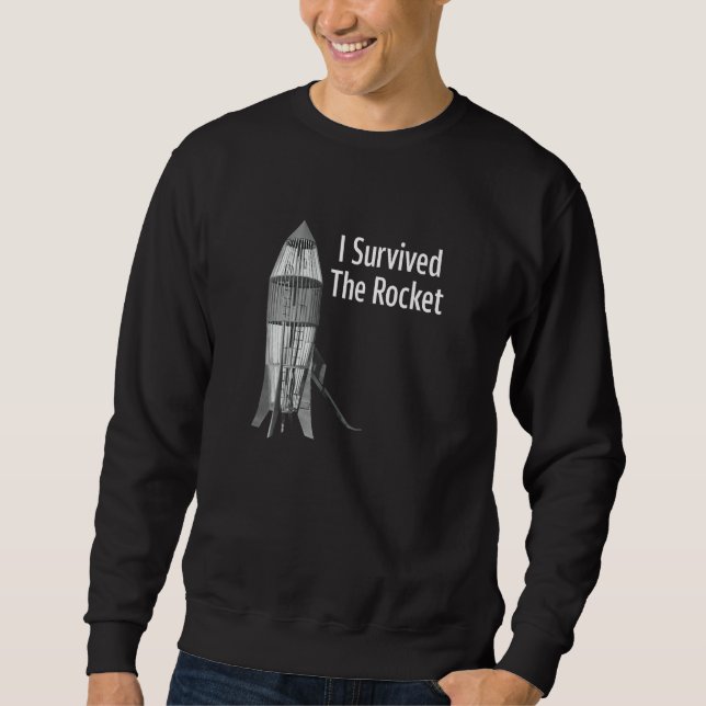 Moletom Eu Sobrevivi Ao Roupa Engraçado De Foguete (Frente)