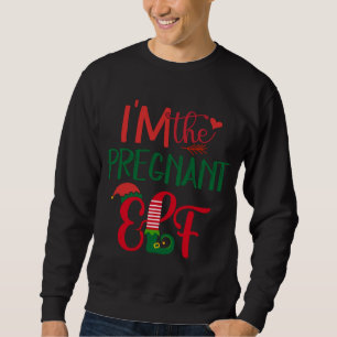 Moletom Eu sou a Grávida Elf Matching Family Feia Christma