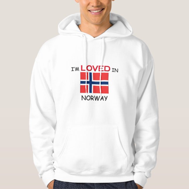 Moletom Eu sou amado em NORUEGA (Frente)