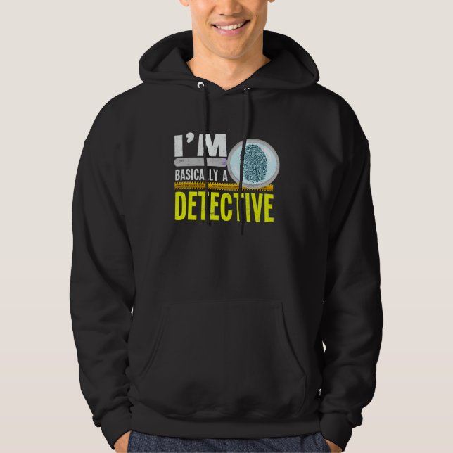 Moletom Eu Sou Basicamente Um Detetive Viciado Em Crimes C (Frente)